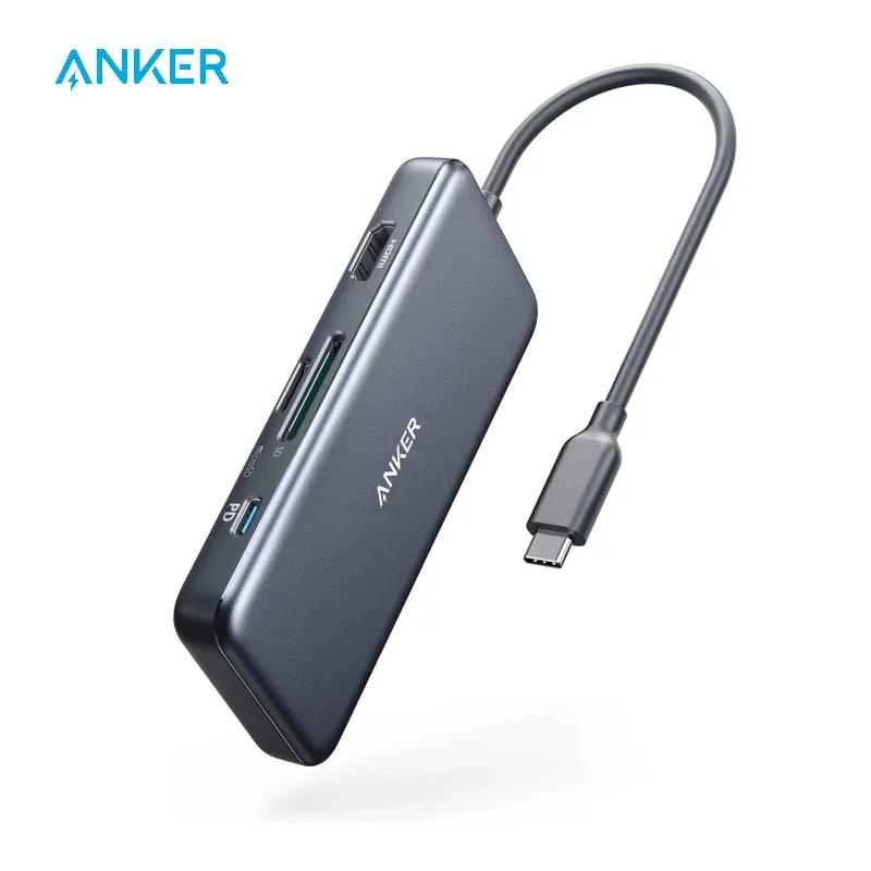 Anker USB C , 341 USB-C  (7-in-1), 4K HDMI, 100W  , USB-C  2 USB-A 5 Gbps  Ʈ, microSD A8346